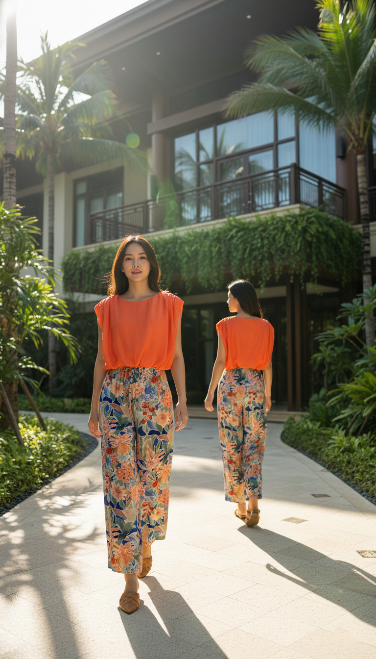 TOP 6657B Wide Neck Short Sleeves Chiffon Blouse with Elastic Hem