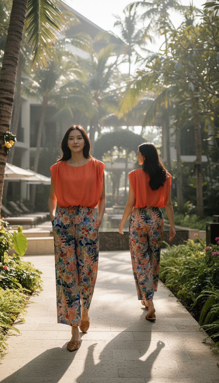 TOP 6657B Wide Neck Short Sleeves Chiffon Blouse with Elastic Hem