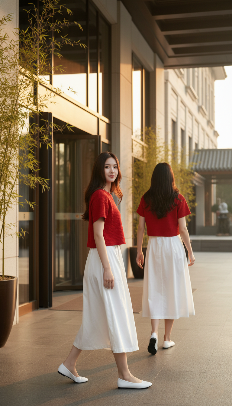 CROP 6616B Round Neck Crop Top 3D knitted Short Sleeves