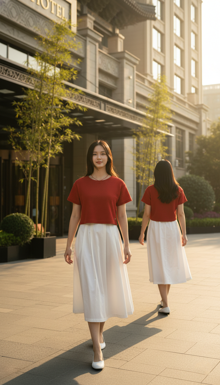 CROP 6616B Round Neck Crop Top 3D knitted Short Sleeves