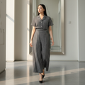 6468ฺB - Crop Shirt S/S with Graphic printing