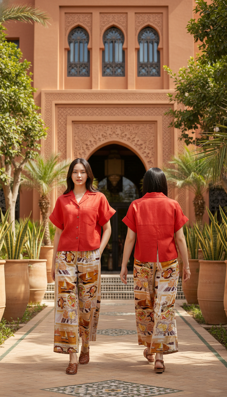 TOP 6658B Hawaii Collar Shirt Double fold S/S