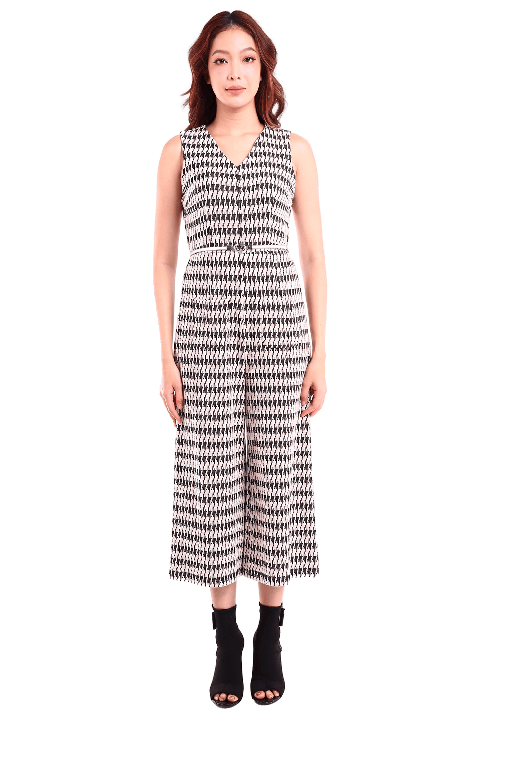 6213P - Long legs Jumpsuit V-Neck Sleeveless
