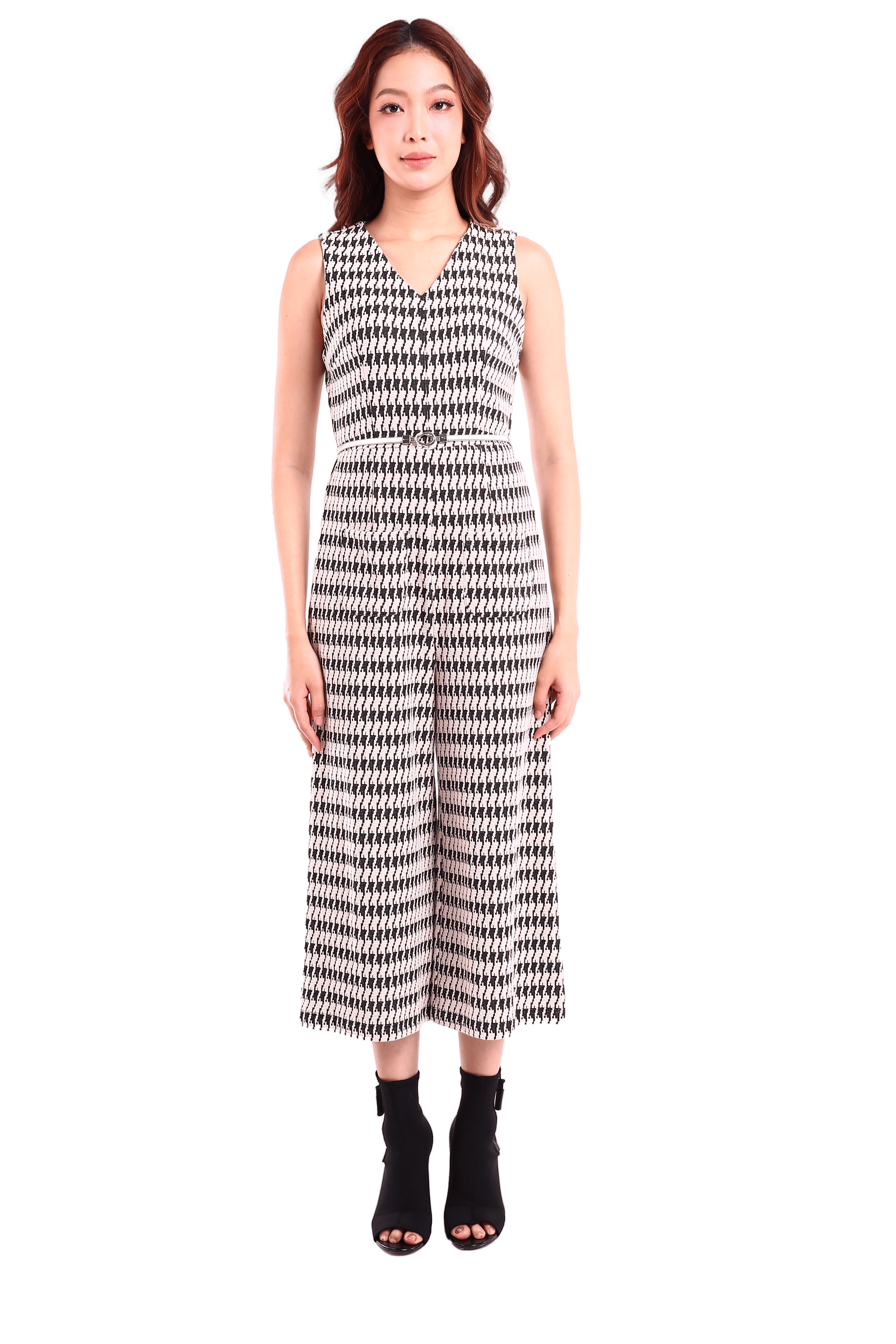 6213P - Long legs Jumpsuit V-Neck Sleeveless