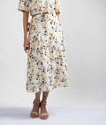6331K - A-line Flared Skirt with Caspia Printing