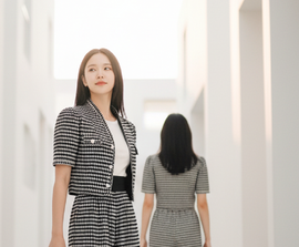 6583J - Round Neck Checkered Shirt Short Sleeves