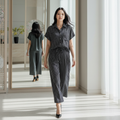6530P - Stripes culottes Long Pants