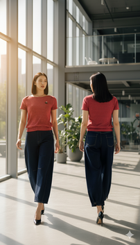 TOP 6636B Round Neck Yarn dyed T-shirt Short sleeves