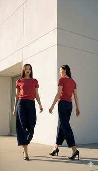 TOP 6636B Round Neck Yarn dyed T-shirt Short sleeves