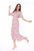 5066D Floral Puffed Sleeve Dress