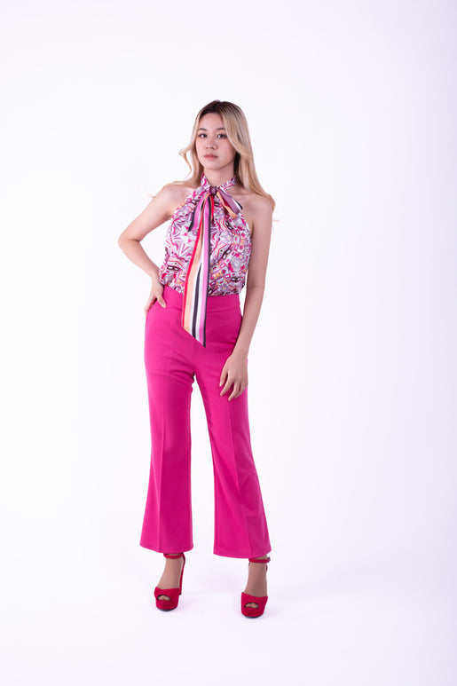 5348P-Pink pants with long legs