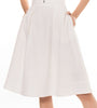 6067K Midi Skirt Semi Pleat With 2 Side Pocket