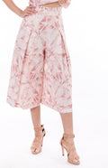 6026P Ruffled Waist Culotte Pants