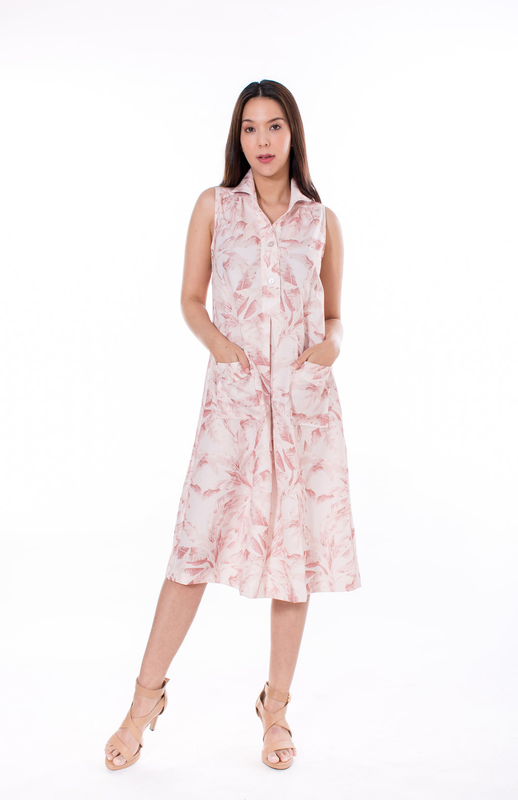 6027D Safari Loose Dress Sleeveless