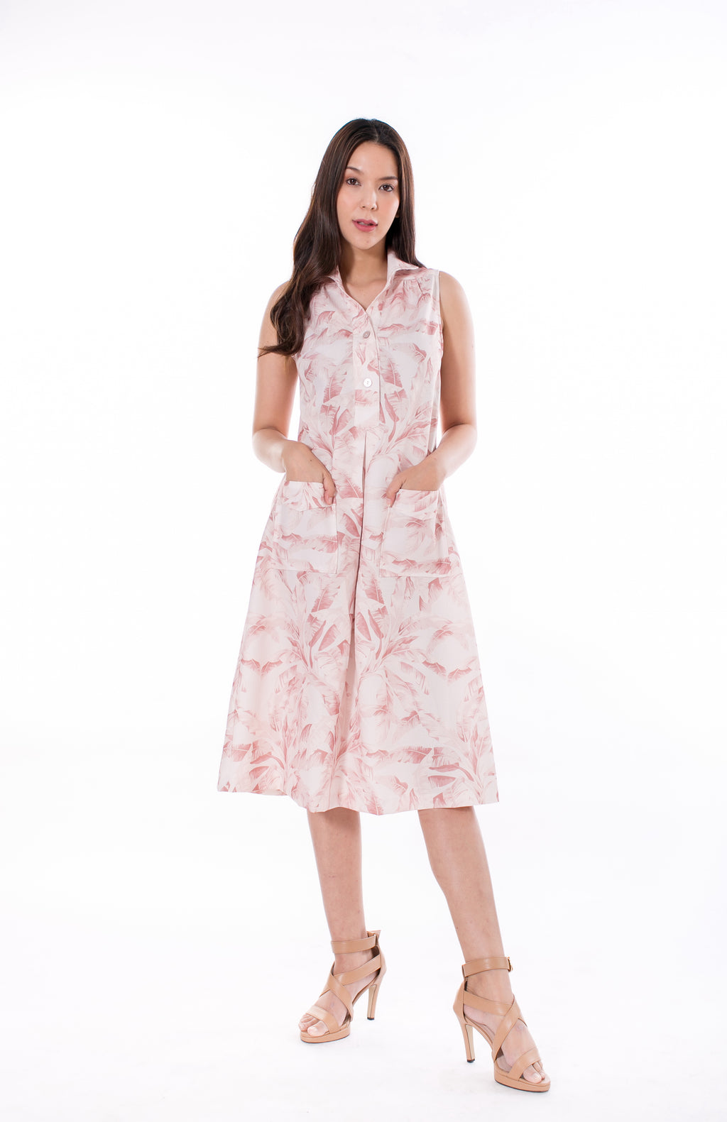 6027D Safari Loose Dress Sleeveless