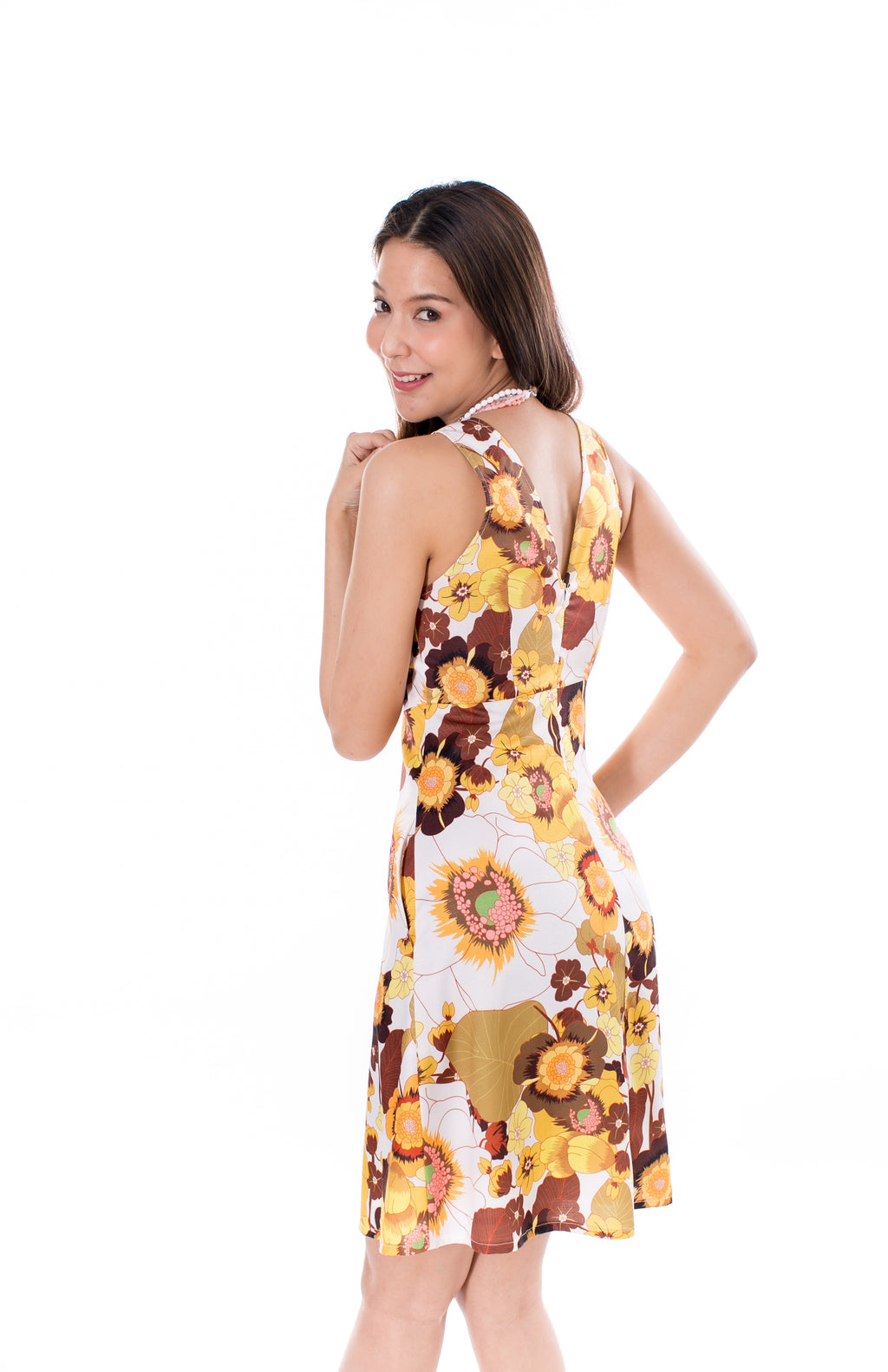 6035D Bow Tie  A-Line Dress