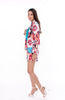 6053J Crop Suit Long Sleeve In Mixx's Flower print