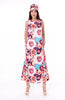 6056D  Maxi Dress Mixx's exclusive Print on Jacquard