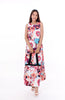 6056D  Maxi Dress Mixx's exclusive Print on Jacquard