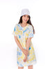 6000D Embroidery Dress In Tie Dyed printed