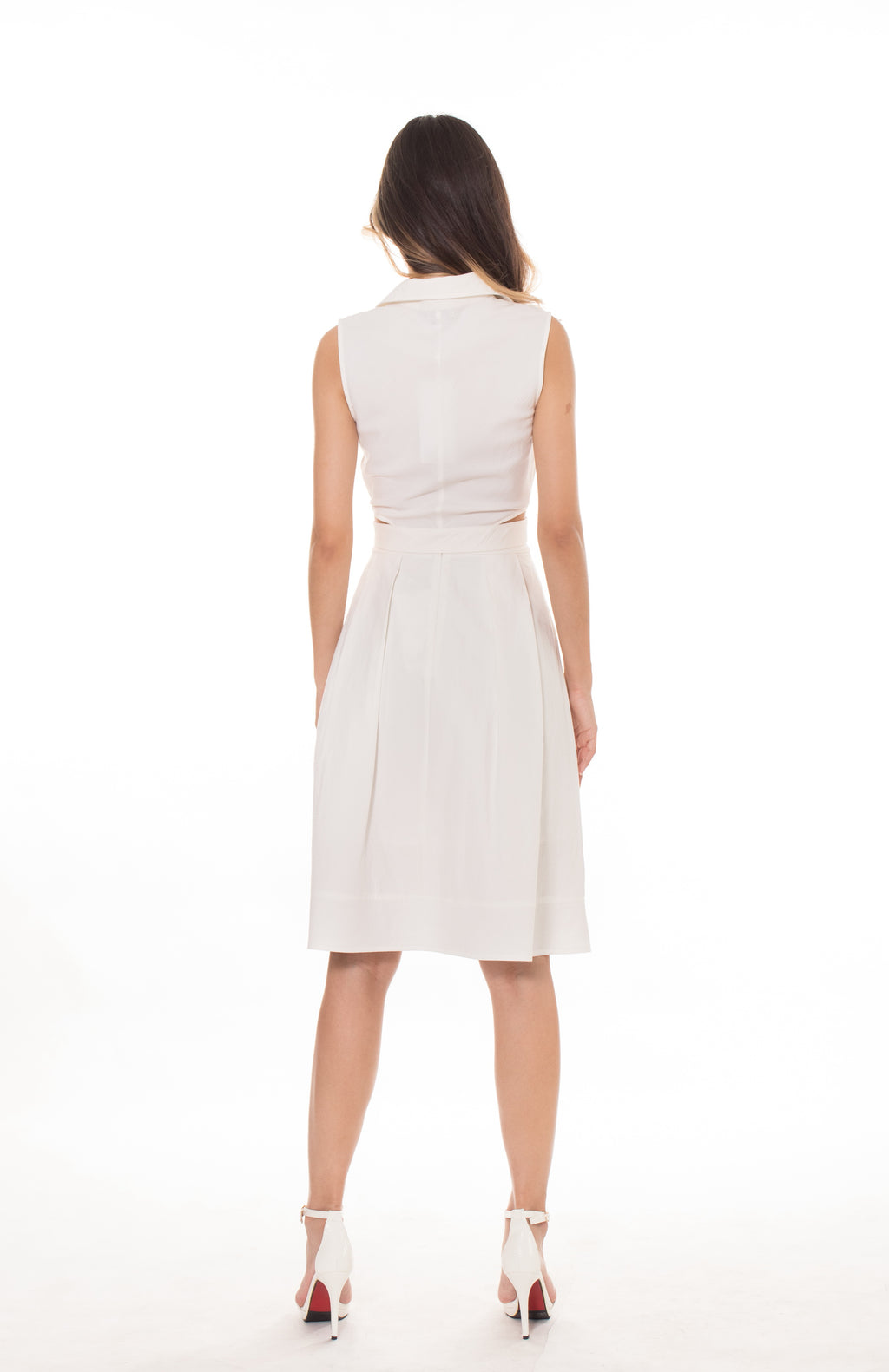 6067K Midi Skirt Semi Pleat With 2 Side Pocket