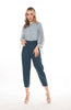 5176P High Waist Pants Semi Pleated Tapered Shape With 2 Side Pocket