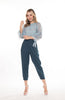 5176P High Waist Pants Semi Pleated Tapered Shape With 2 Side Pocket