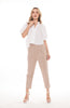 5184P Semi Pleat Tuck At High Waist Pants