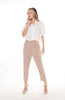 5184P Semi Pleat Tuck At High Waist Pants