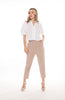 5184P Semi Pleat Tuck At High Waist Pants