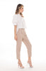 5184P Semi Pleat Tuck At High Waist Pants